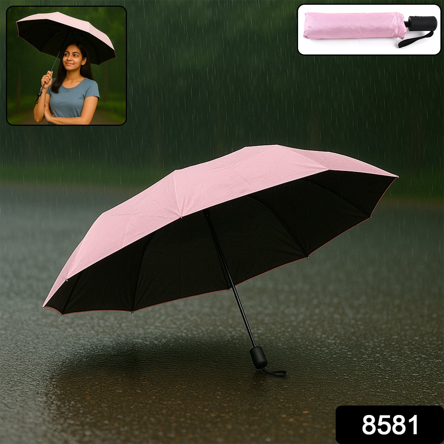 3-Fold Umbrella Summer Sun and Rain Protection Foldable Cute Umbrella || UV Protection Rain Sun Umbrella || Travel Accessories || Umbrella for Children, Girls, and Boys (1 Pc) 3-Fold Umbrella Summer Sun and Rain Protection Foldable Cute Umbrella || UV Protection Rain Sun Umbrella || Travel Accessories || Umbrella for Children, Girls, and Boys (1 Pc)